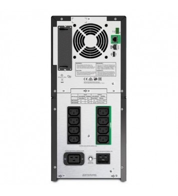 APC SMT3000IC Smart-UPS, Line İnteraktif, 3kVA, Kule Tipi, 230V, 8x IEC C13+2x IEC C19 çıkış, SmartConnect Bağlantı Noktası+SmartSlot, AVR, LCD