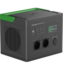 PPS730-GR Schneider OffGrid Taşınabilir Güç İstasyonu 730, 738Wh Lityum-iyon, LCD, 2 CEE 7/3 Schuko çıkış, Sinüs, 3 USB-A, 2 USB-C, Kablosuz Şarj Cihazı