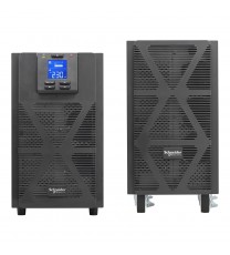 Schneider Electric SRVS6KIL Easy UPS 1 Faz Çevrimiçi, 6kVA/6kW, Kule, 230V, 1x Sabit kablolu 3 kablolu (1P+N+E) çıkış, Akıllı Kart Yuvası, LCD, Genişletilmiş Çalışma Süresi